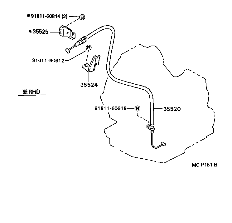 CARINA E UKP |  THROTTLE LINK VALVE LEVER ATM