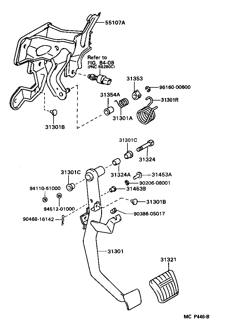  SUPRA |  CLUTCH PEDAL FLEXIBLE HOSE