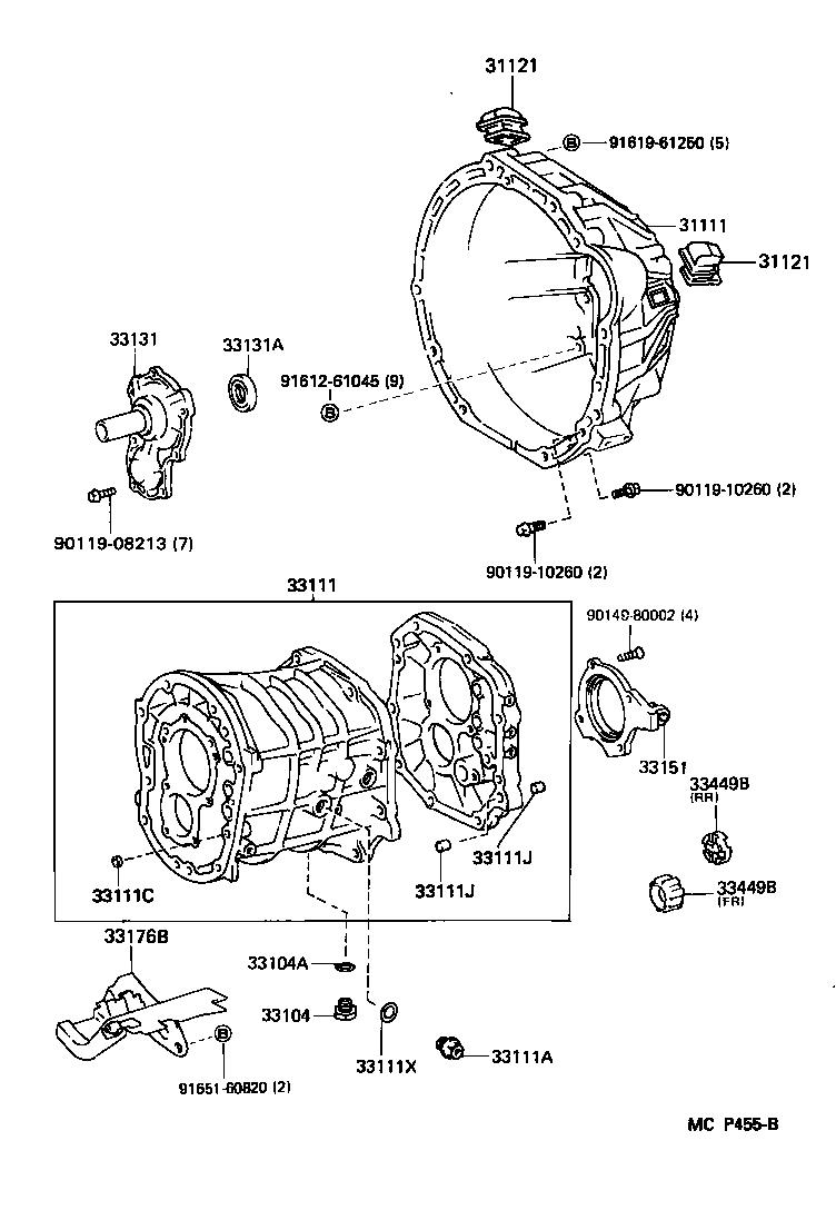  SUPRA |  CLUTCH HOUSING TRANSMISSION CASE MTM