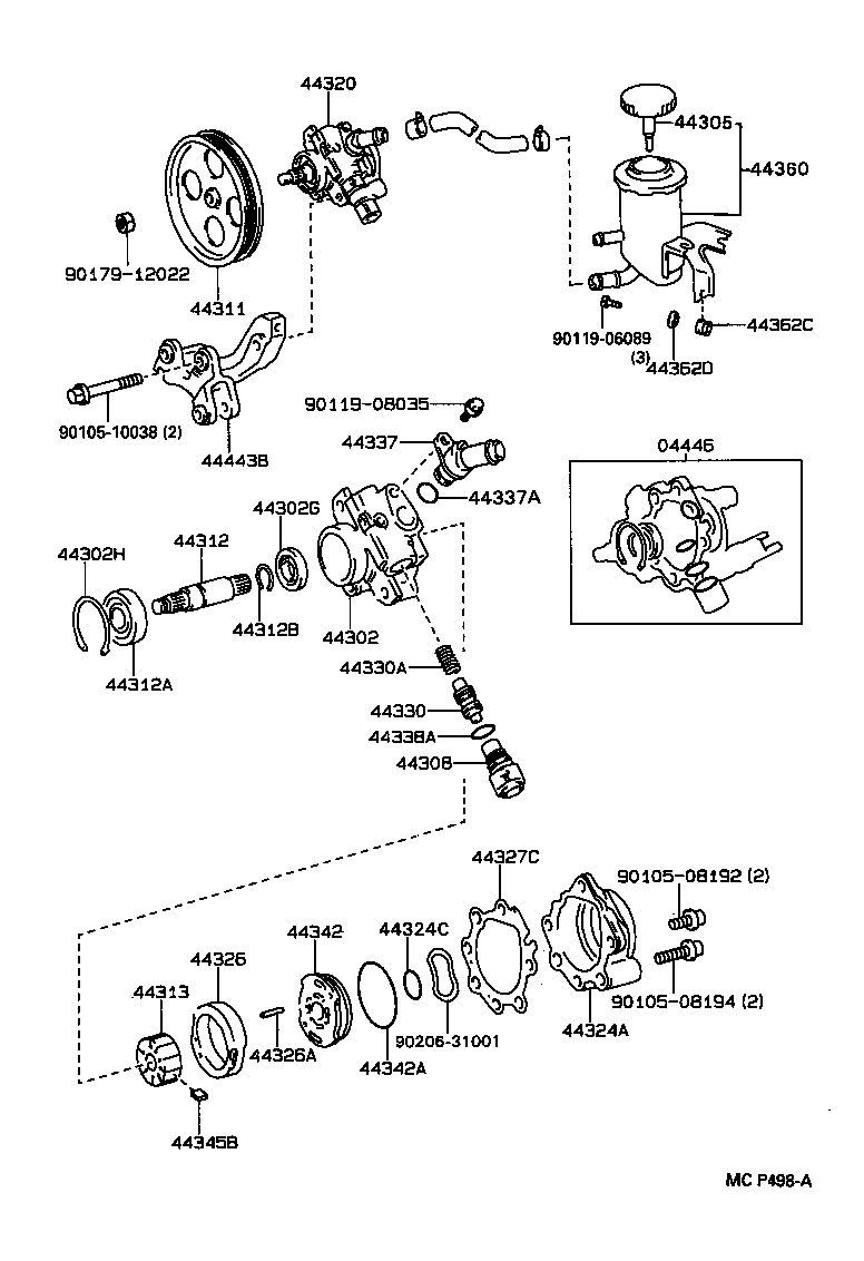  SUPRA |  VANE PUMP RESERVOIR POWER STEERING