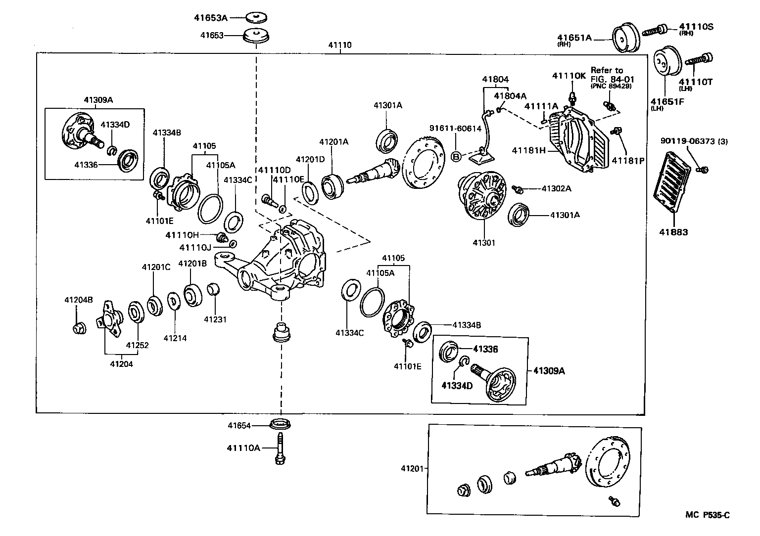  SUPRA |  REAR AXLE HOUSING DIFFERENTIAL