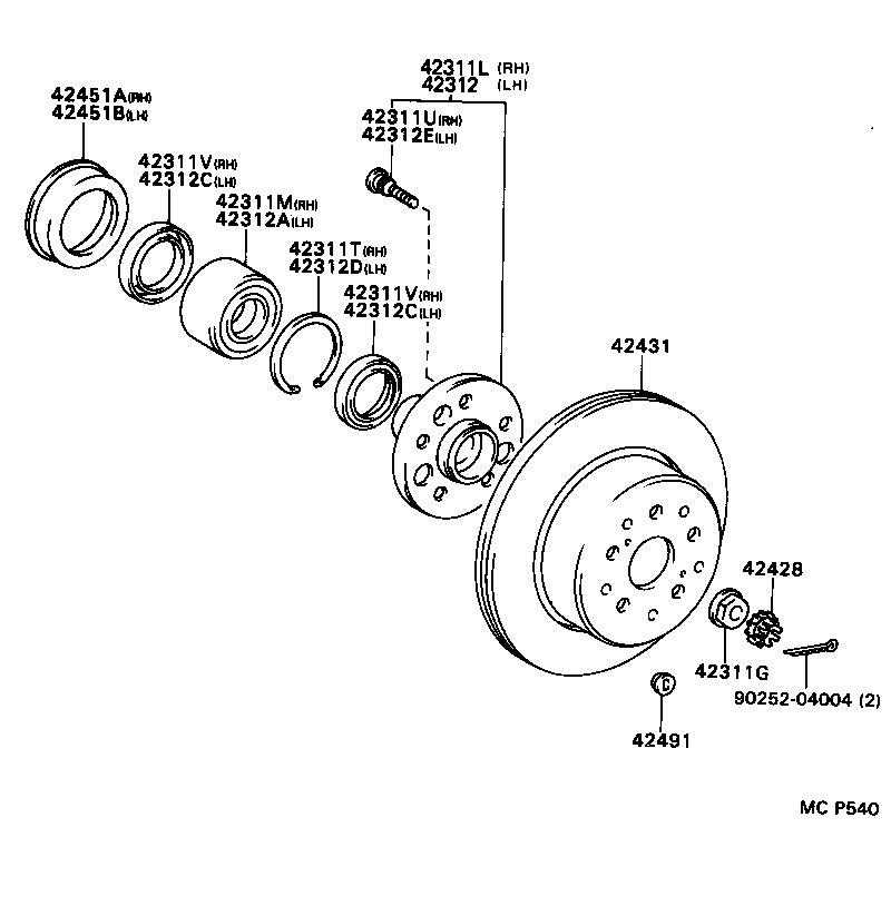  SUPRA |  REAR AXLE SHAFT HUB
