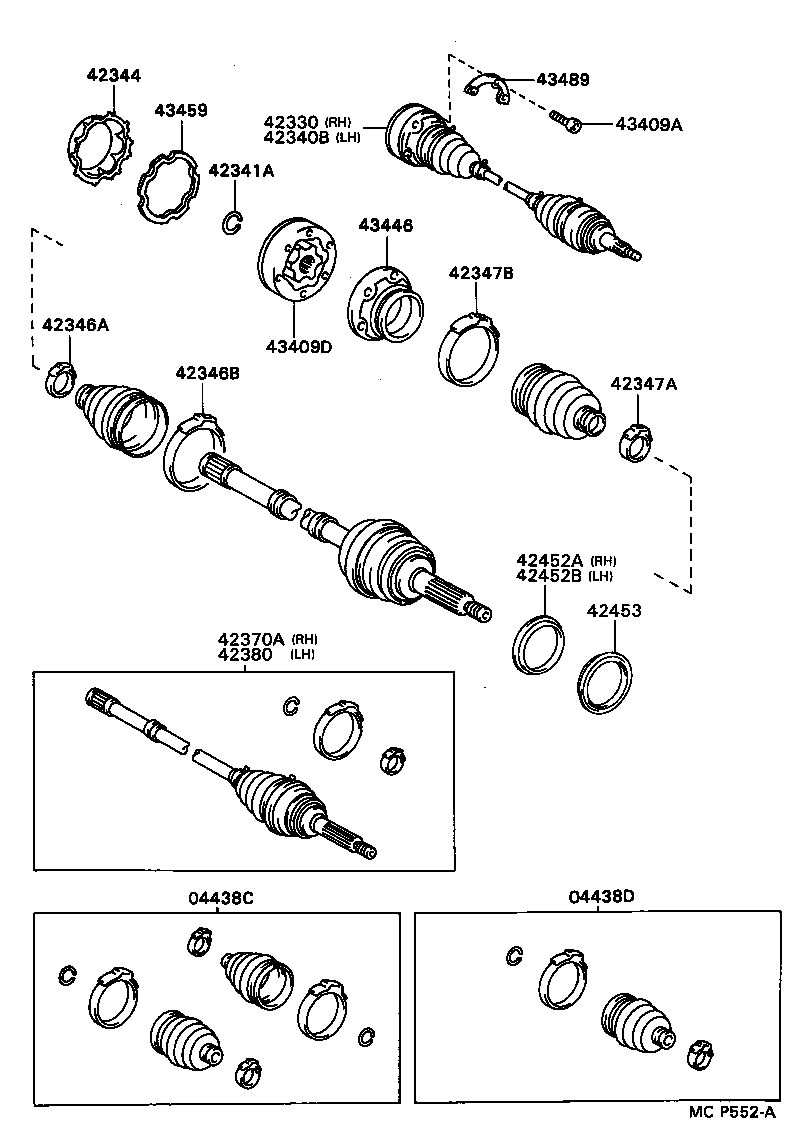  SUPRA |  REAR AXLE SHAFT HUB