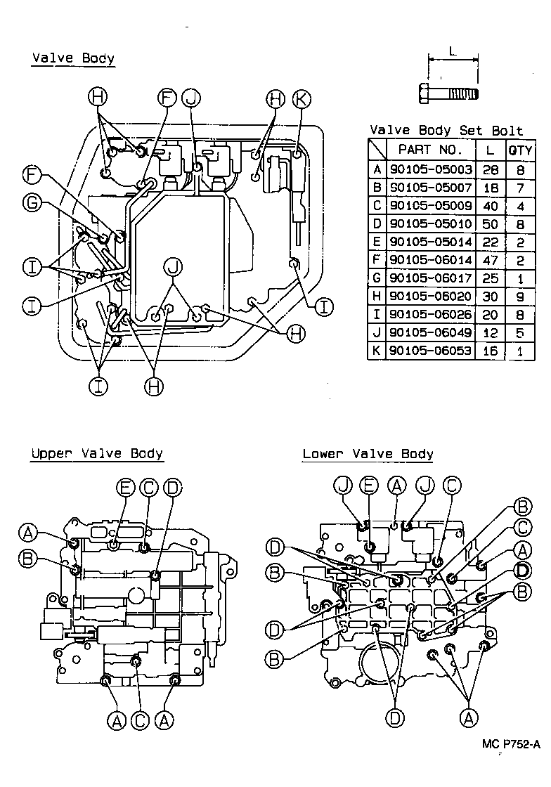  CARINA E UKP |  VALVE BODY OIL STRAINER ATM
