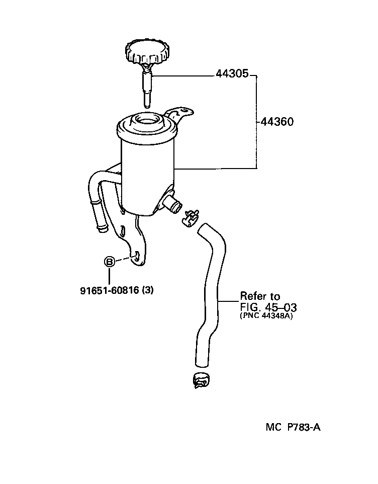  HILUX JPP |  VANE PUMP RESERVOIR POWER STEERING