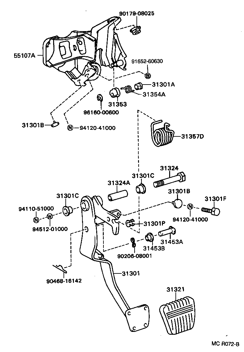  CELICA |  CLUTCH PEDAL FLEXIBLE HOSE