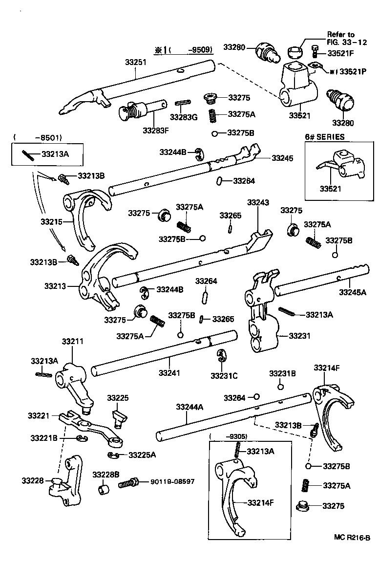  HILUX |  GEAR SHIFT FORK LEVER SHAFT MTM