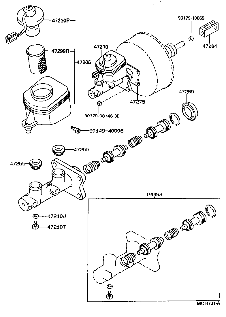  HILUX |  BRAKE MASTER CYLINDER