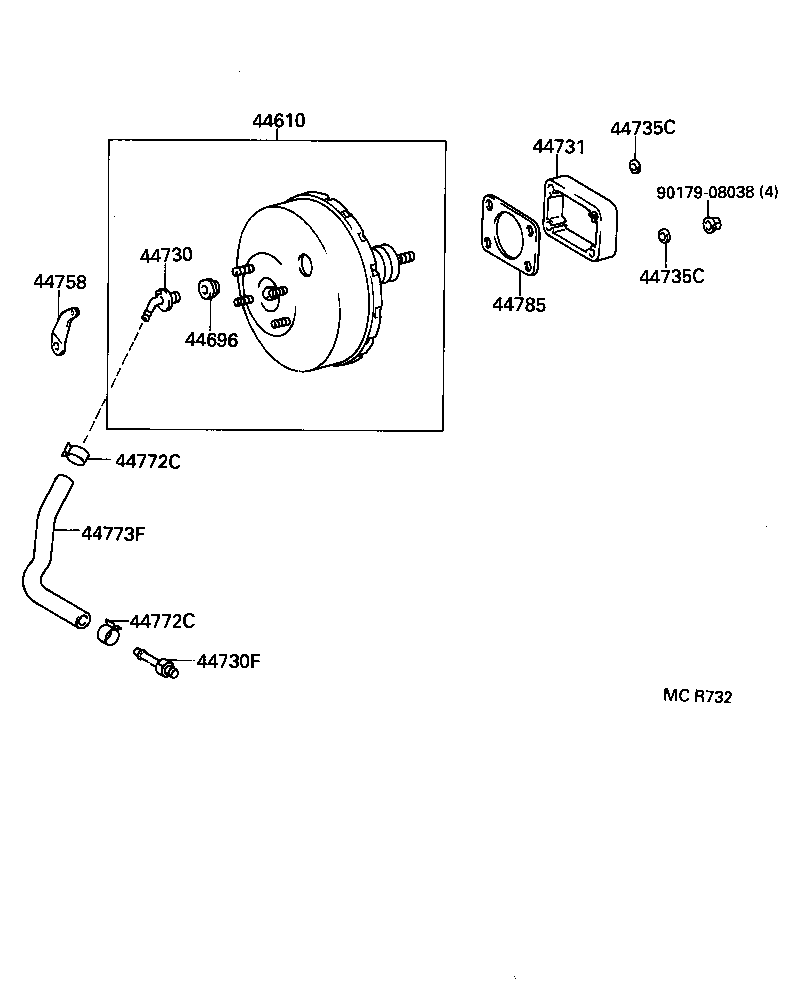  HILUX |  BRAKE BOOSTER VACUUM TUBE