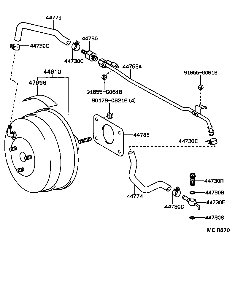  SUPRA |  BRAKE BOOSTER VACUUM TUBE