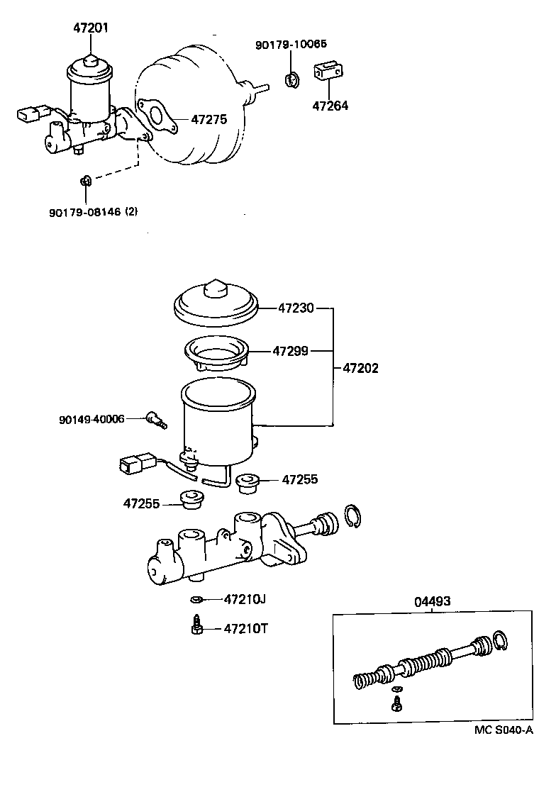  PASEO |  BRAKE MASTER CYLINDER