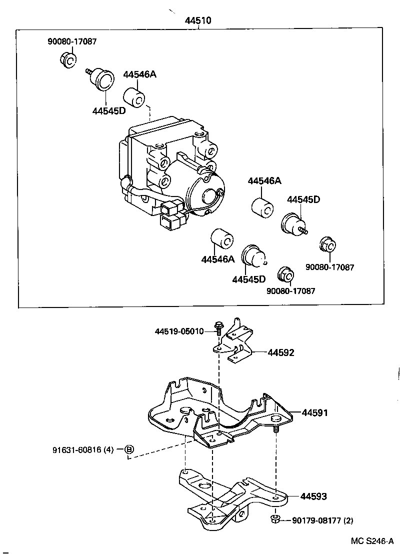  CARINA E UKP |  BRAKE TUBE CLAMP