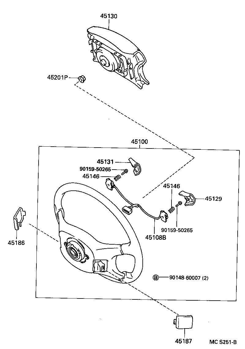  CARINA E UKP |  STEERING WHEEL