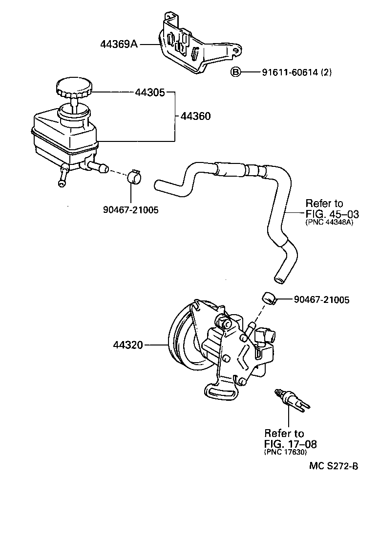  CARINA E UKP |  VANE PUMP RESERVOIR POWER STEERING