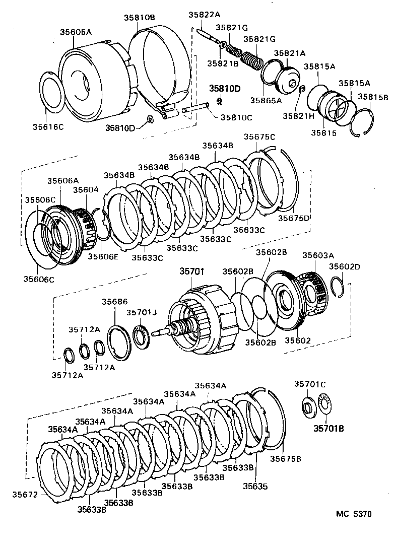  4RUNNER |  BRAKE BAND MULTIPLE DISC CLUTCH ATM