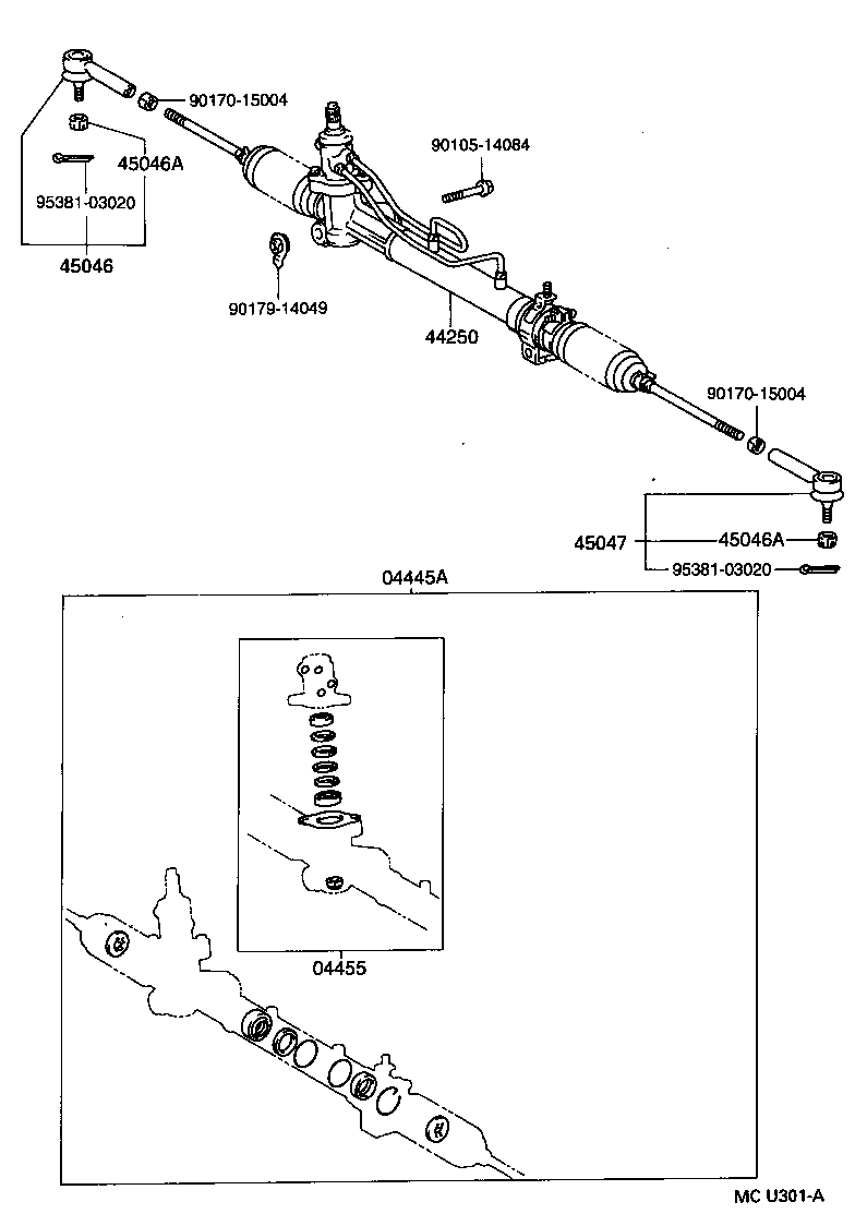  CAMRY WG |  FRONT STEERING GEAR LINK
