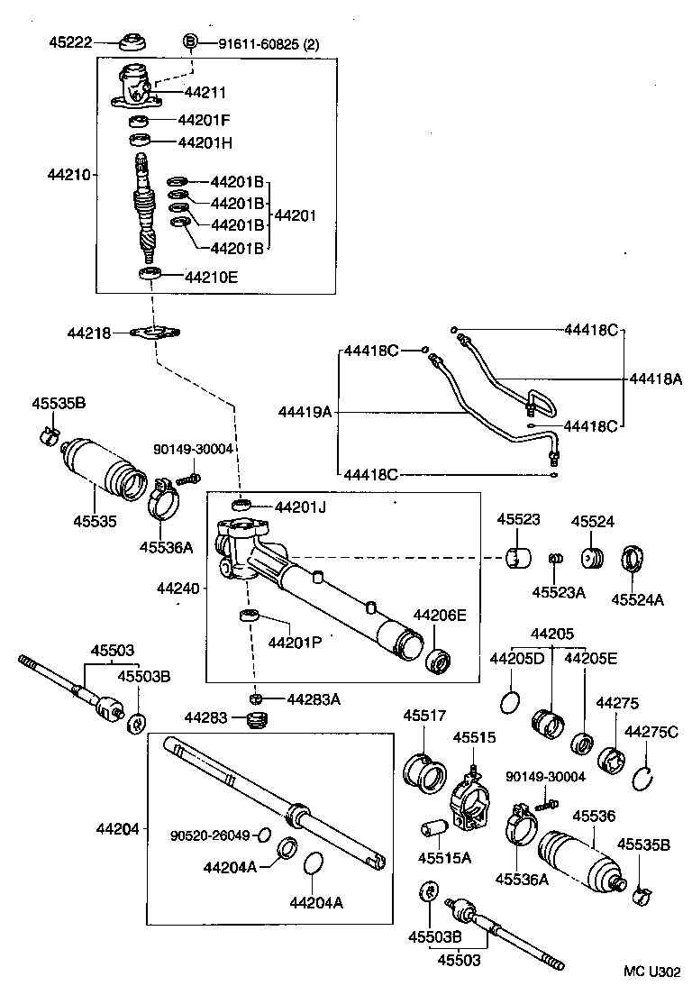  CAMRY WG |  FRONT STEERING GEAR LINK