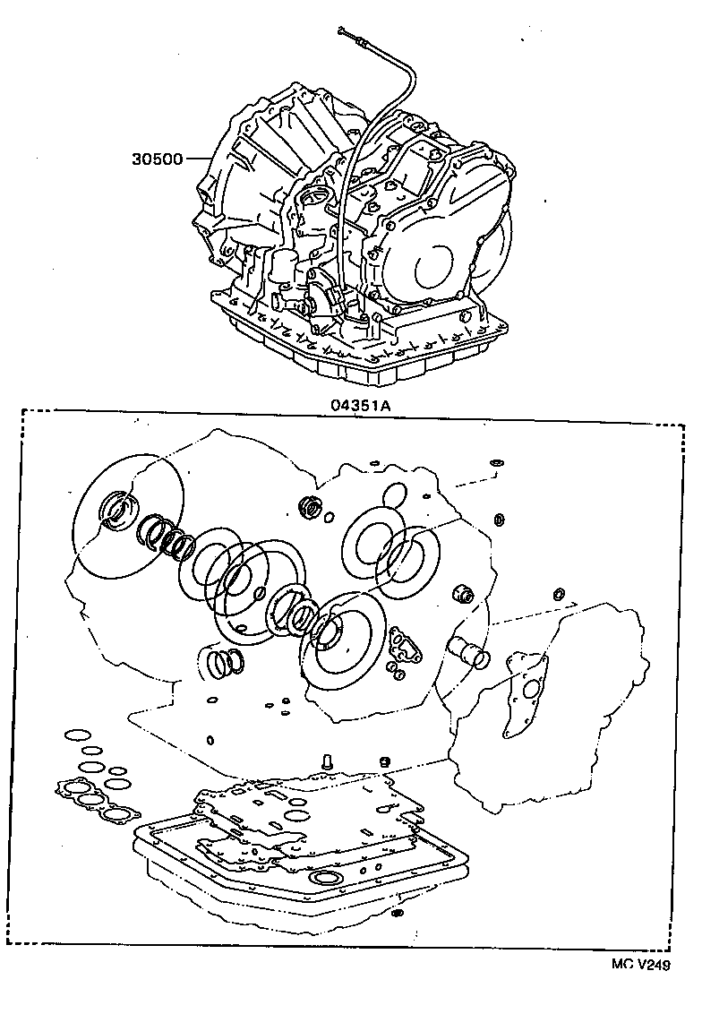  CARINA E UKP |  TRANSAXLE OR TRANSMISSION ASSY GASKET KIT ATM