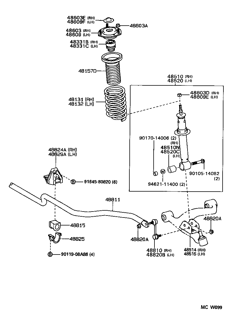  SUPRA |  FRONT SPRING SHOCK ABSORBER