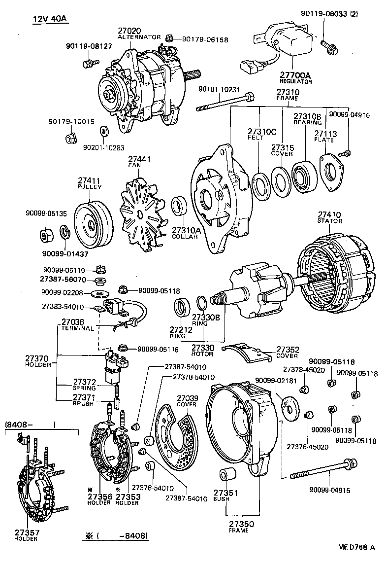  HILUX |  ALTERNATOR