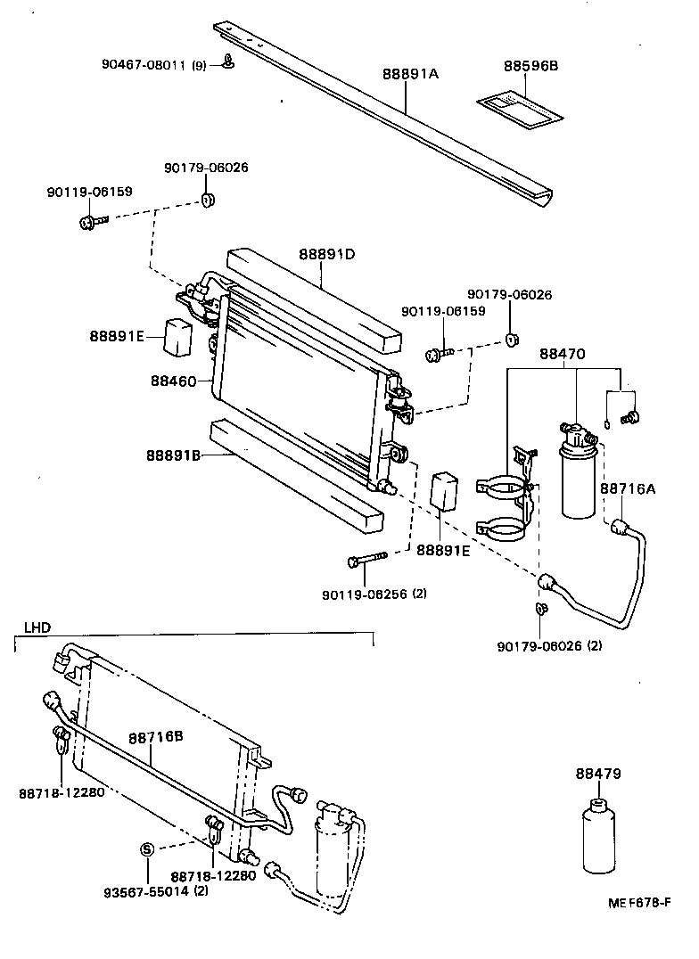  HILUX |  HEATING AIR CONDITIONING COOLER PIPING