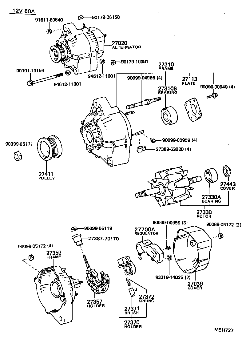  HILUX |  ALTERNATOR