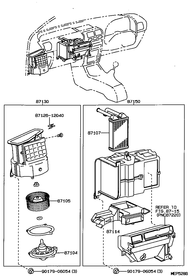  STARLET |  HEATING AIR CONDITIONING HEATER UNIT BLOWER