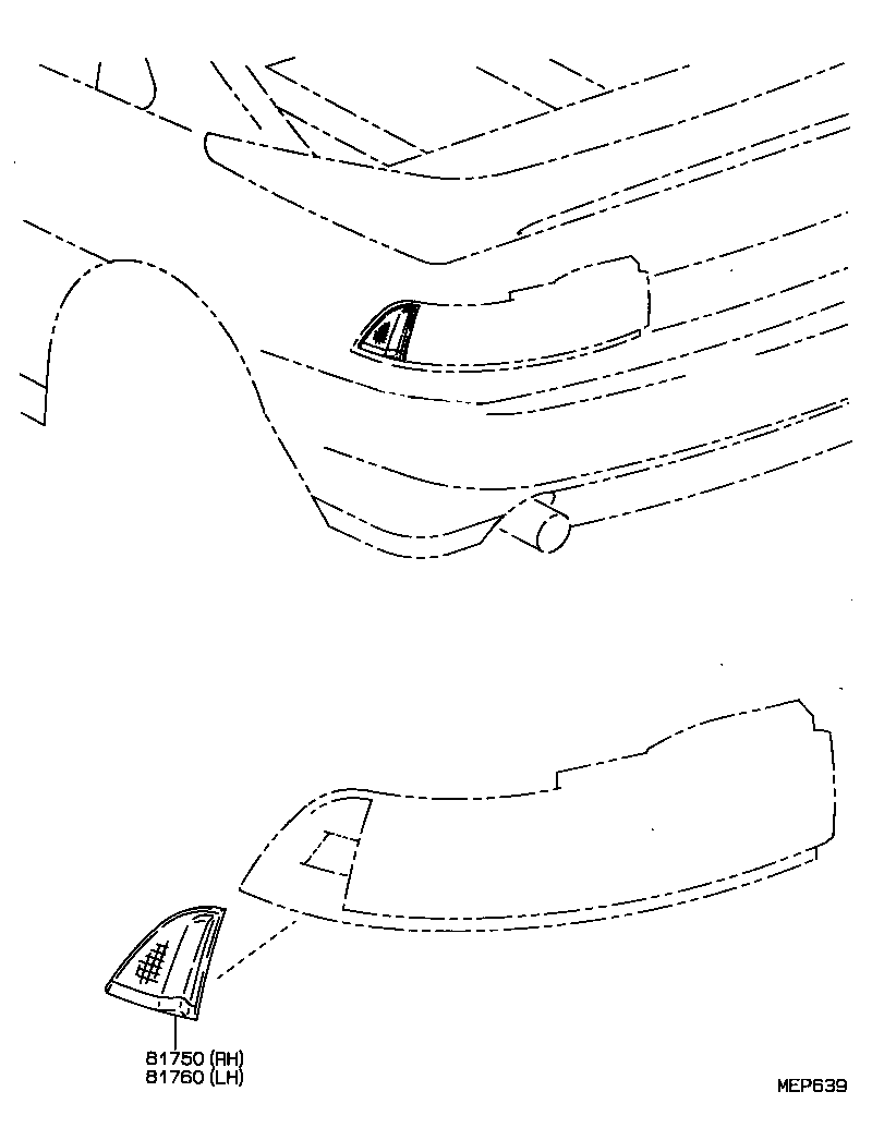  MR2 |  REAR SIDE MARKER LAMP