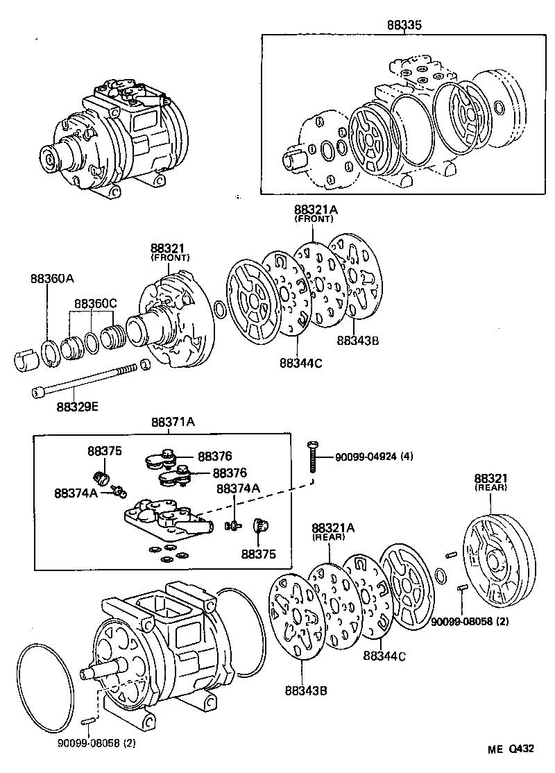  LAND CRUISER 80 |  HEATING AIR CONDITIONING COMPRESSOR