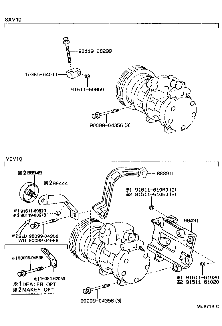  CAMRY WG |  HEATING AIR CONDITIONING COMPRESSOR