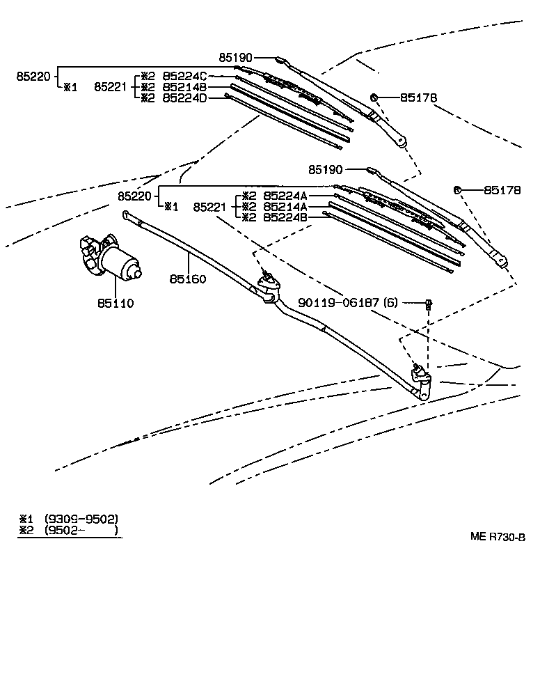  CAMRY SED |  WINDSHIELD WIPER