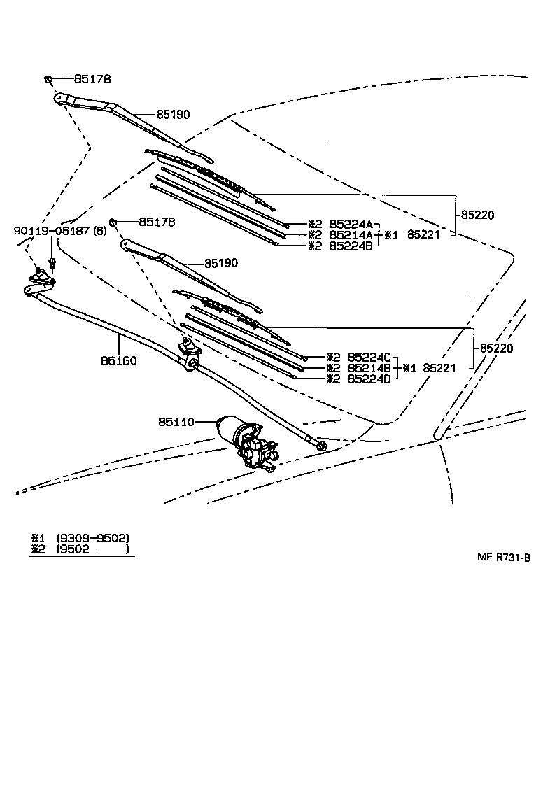  CAMRY SED |  WINDSHIELD WIPER