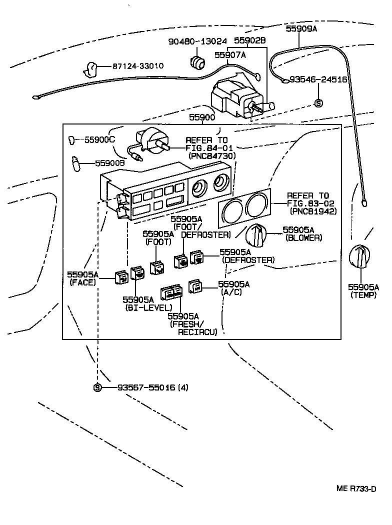  CAMRY WG |  HEATING AIR CONDITIONING CONTROL AIR DUCT