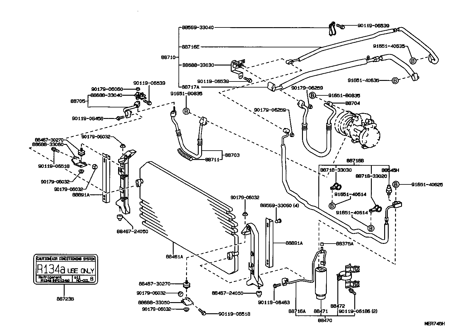  CAMRY WG |  HEATING AIR CONDITIONING COOLER PIPING