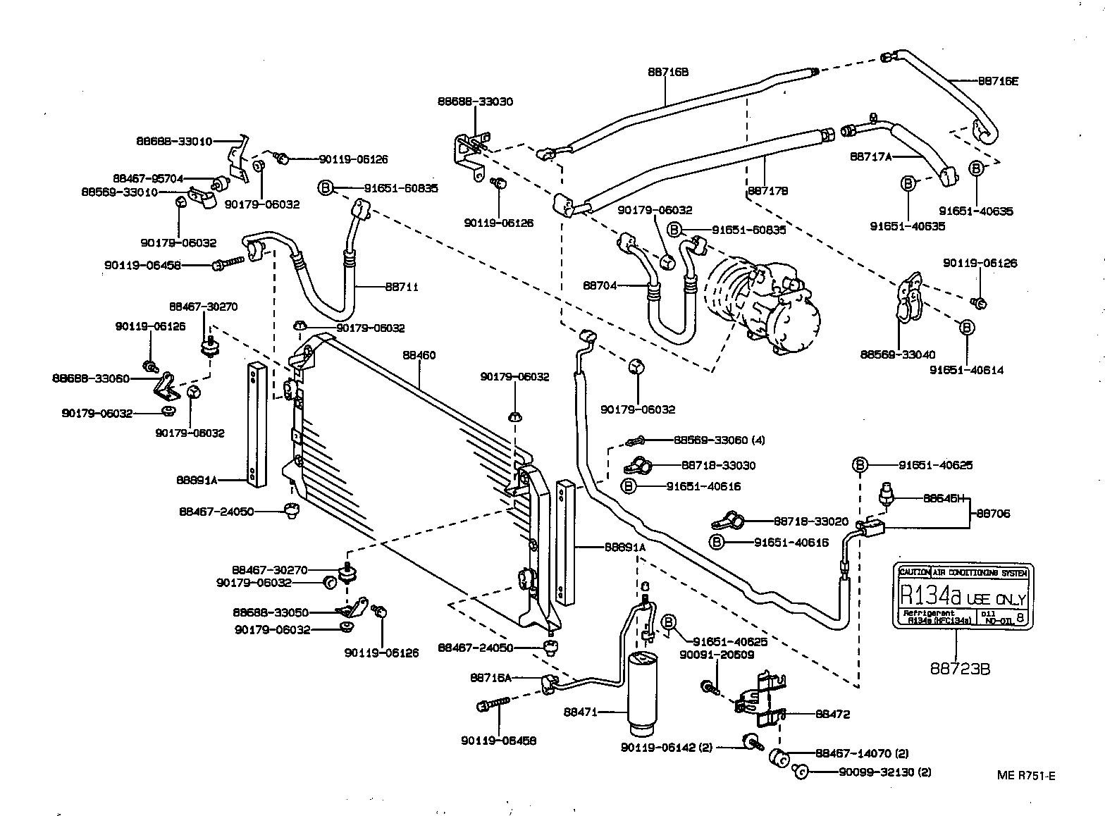  CAMRY WG |  HEATING AIR CONDITIONING COOLER PIPING