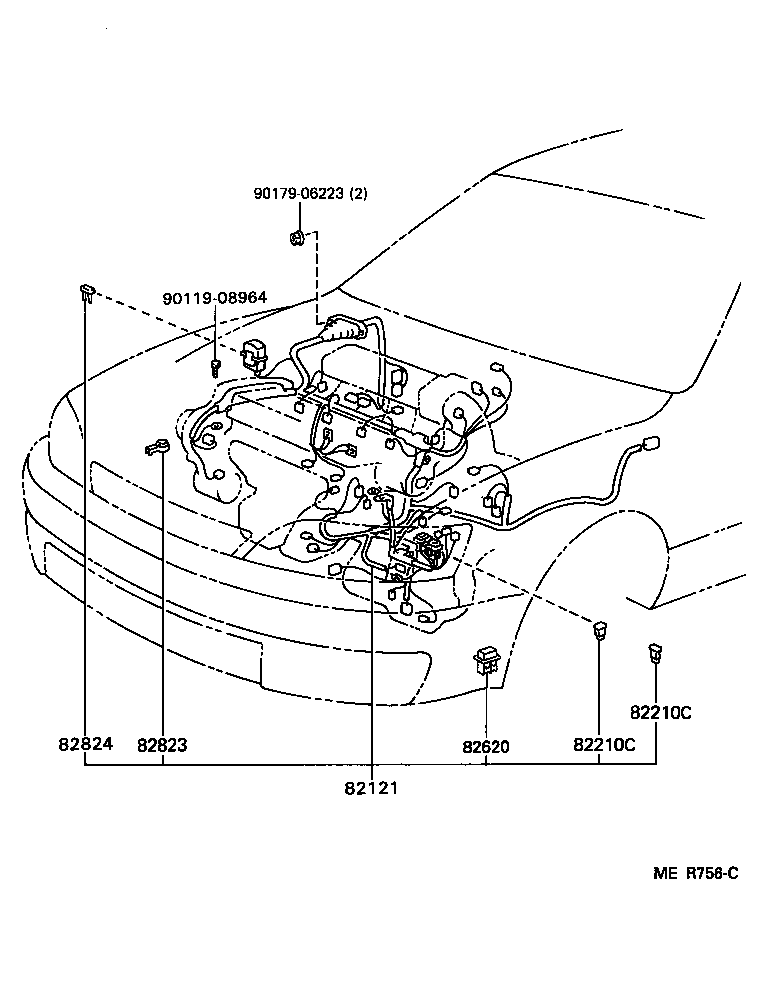  CAMRY WG |  WIRING CLAMP