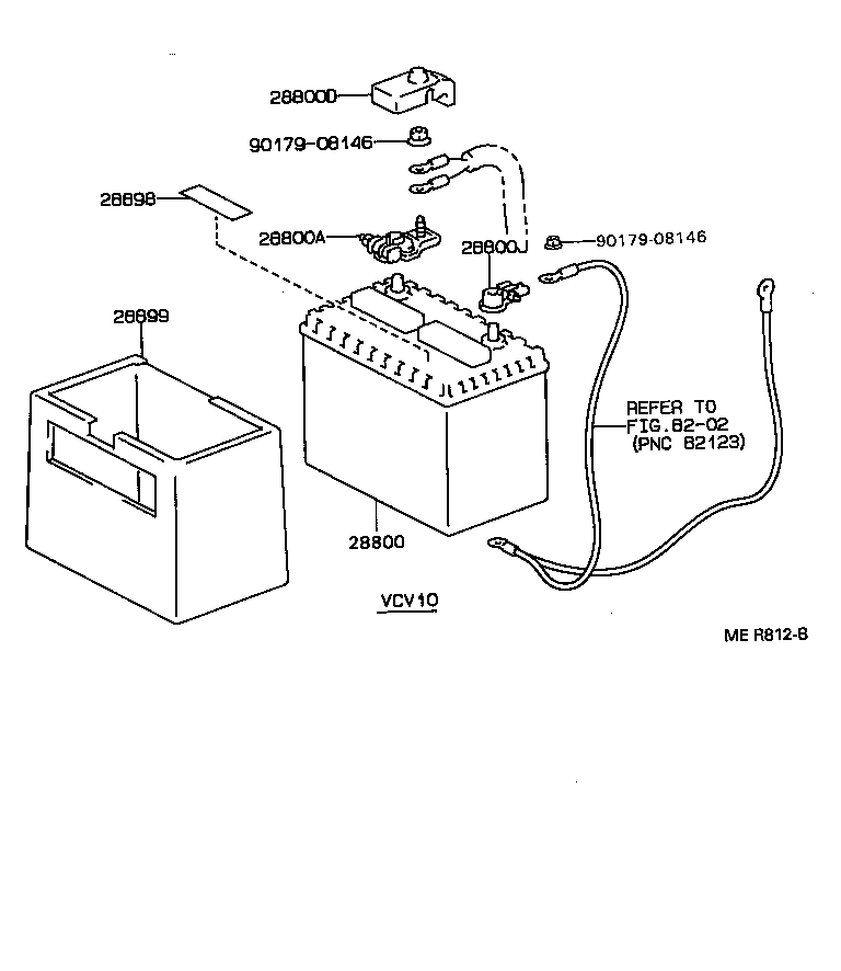  CAMRY SED |  BATTERY BATTERY CABLE