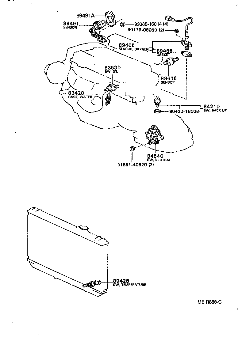  CAMRY SED |  SWITCH RELAY COMPUTER