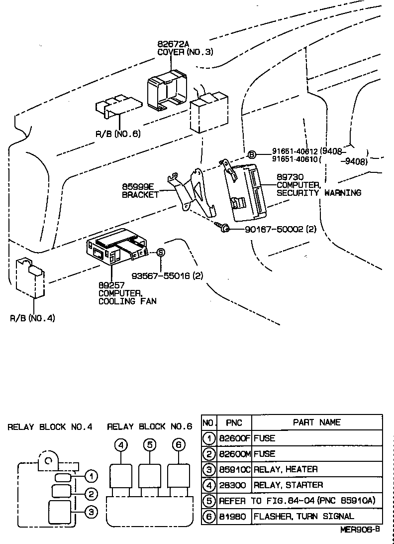  CAMRY WG |  SWITCH RELAY COMPUTER
