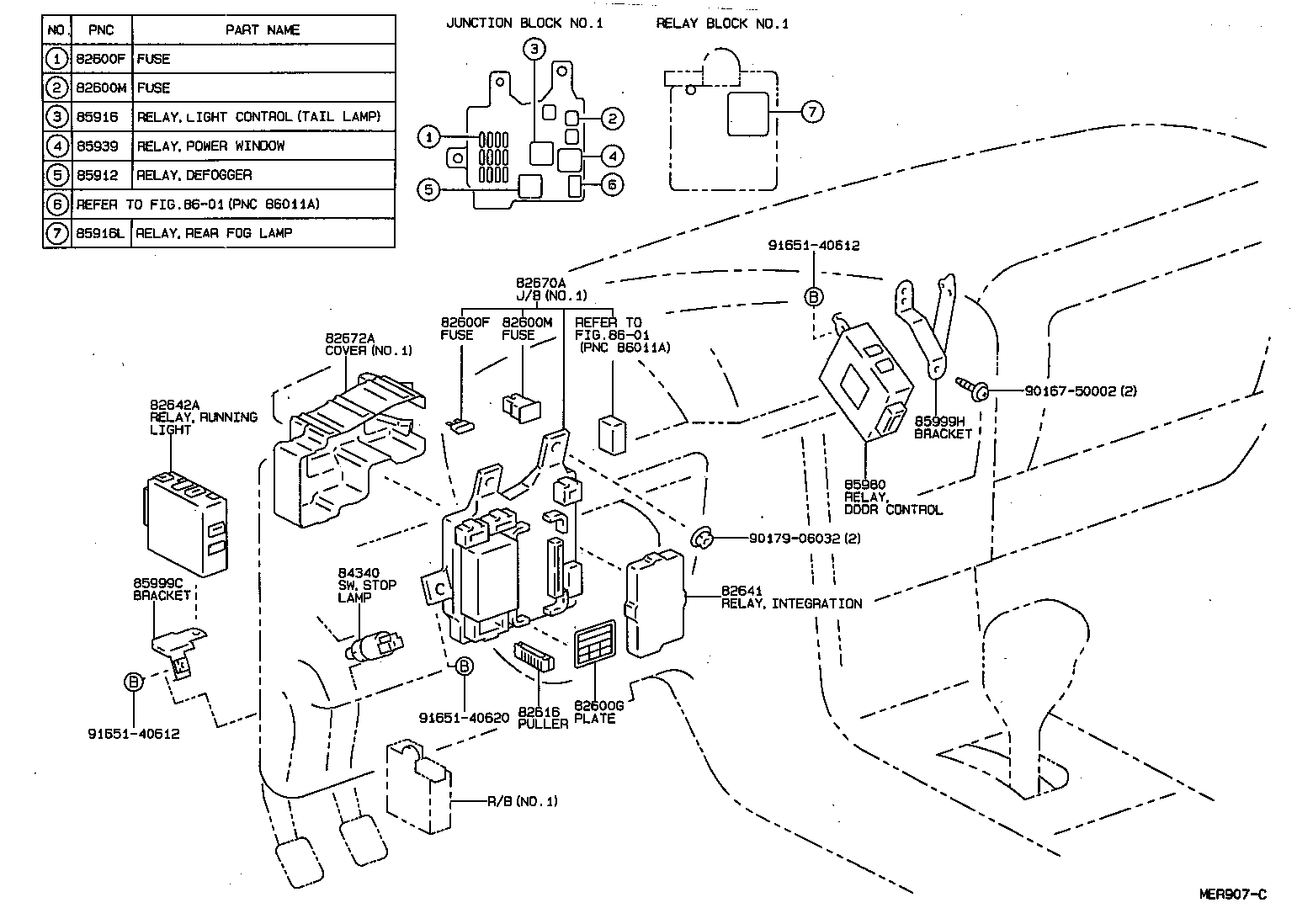  CAMRY WG |  SWITCH RELAY COMPUTER