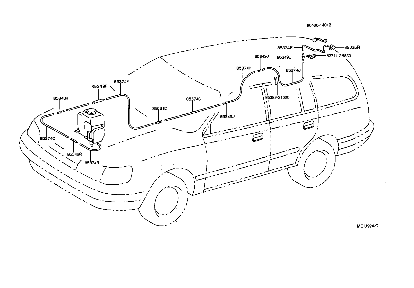  CARINA E UKP |  REAR WASHER