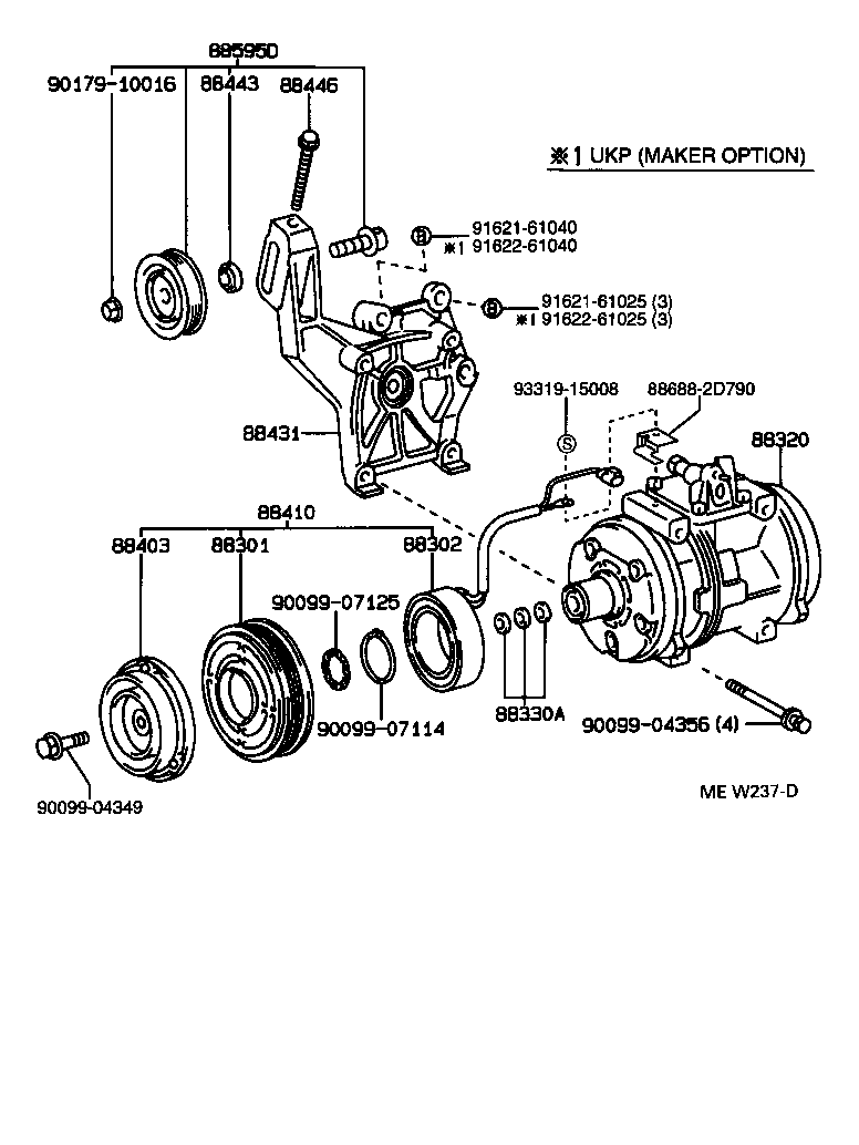  CARINA E UKP |  HEATING AIR CONDITIONING COMPRESSOR