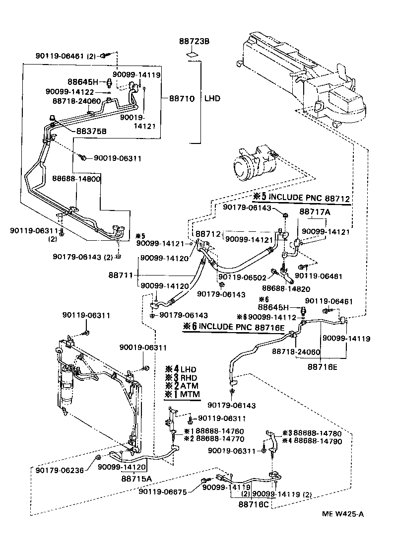 SUPRA |  HEATING AIR CONDITIONING COOLER PIPING