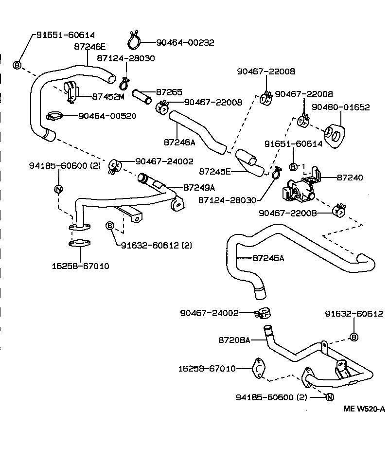  HILUX JPP |  HEATING AIR CONDITIONING WATER PIPING