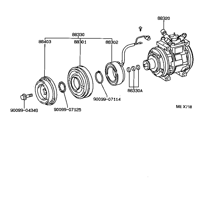  HILUX |  HEATING AIR CONDITIONING COMPRESSOR