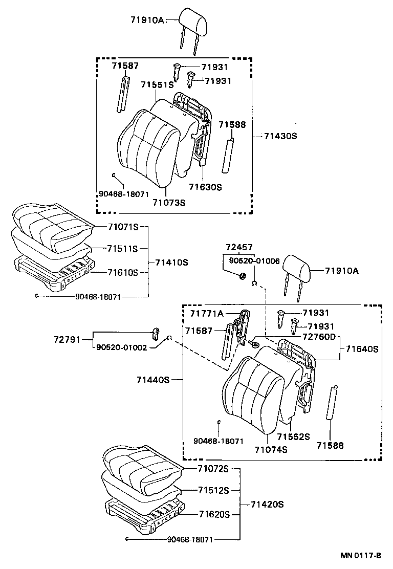  HILUX JPP |  SEAT SEAT TRACK