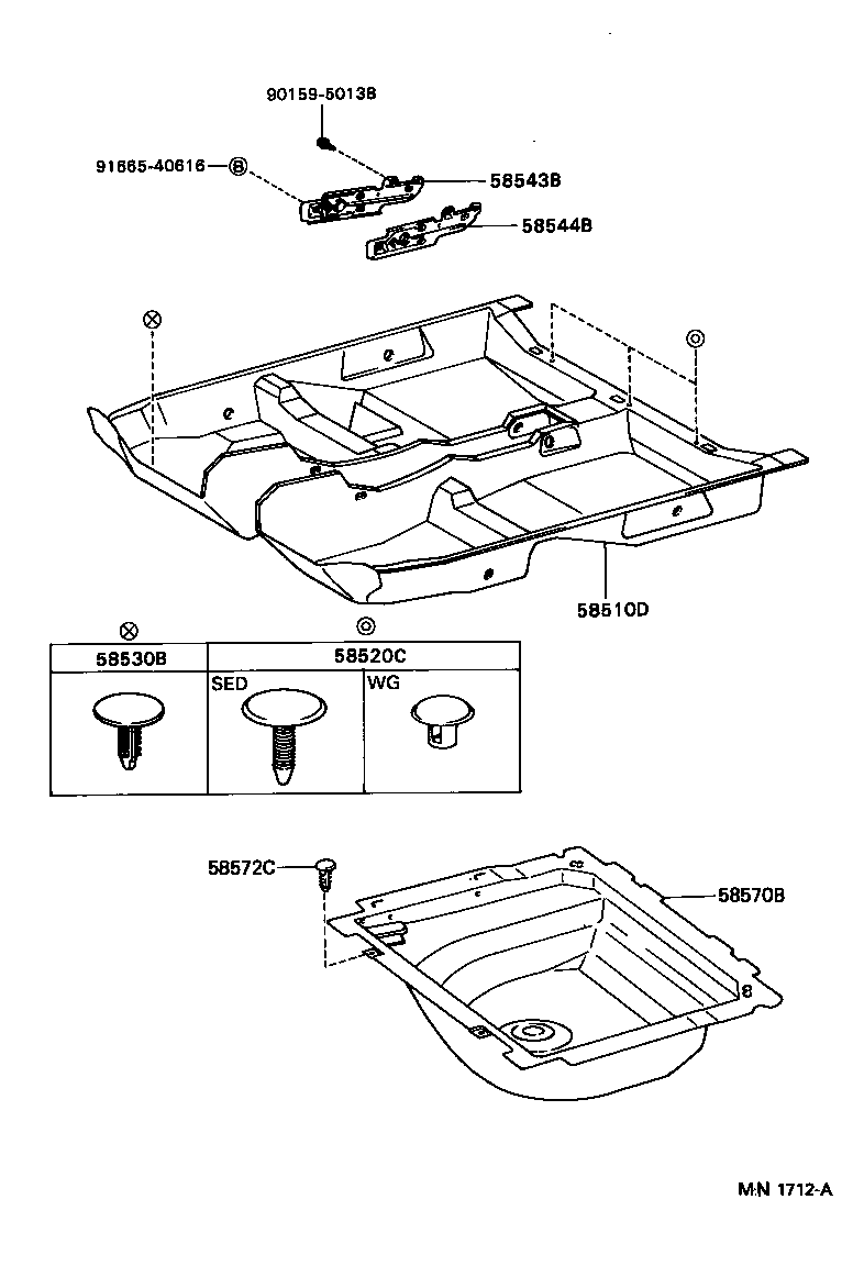  CAMRY SED |  MAT CARPET