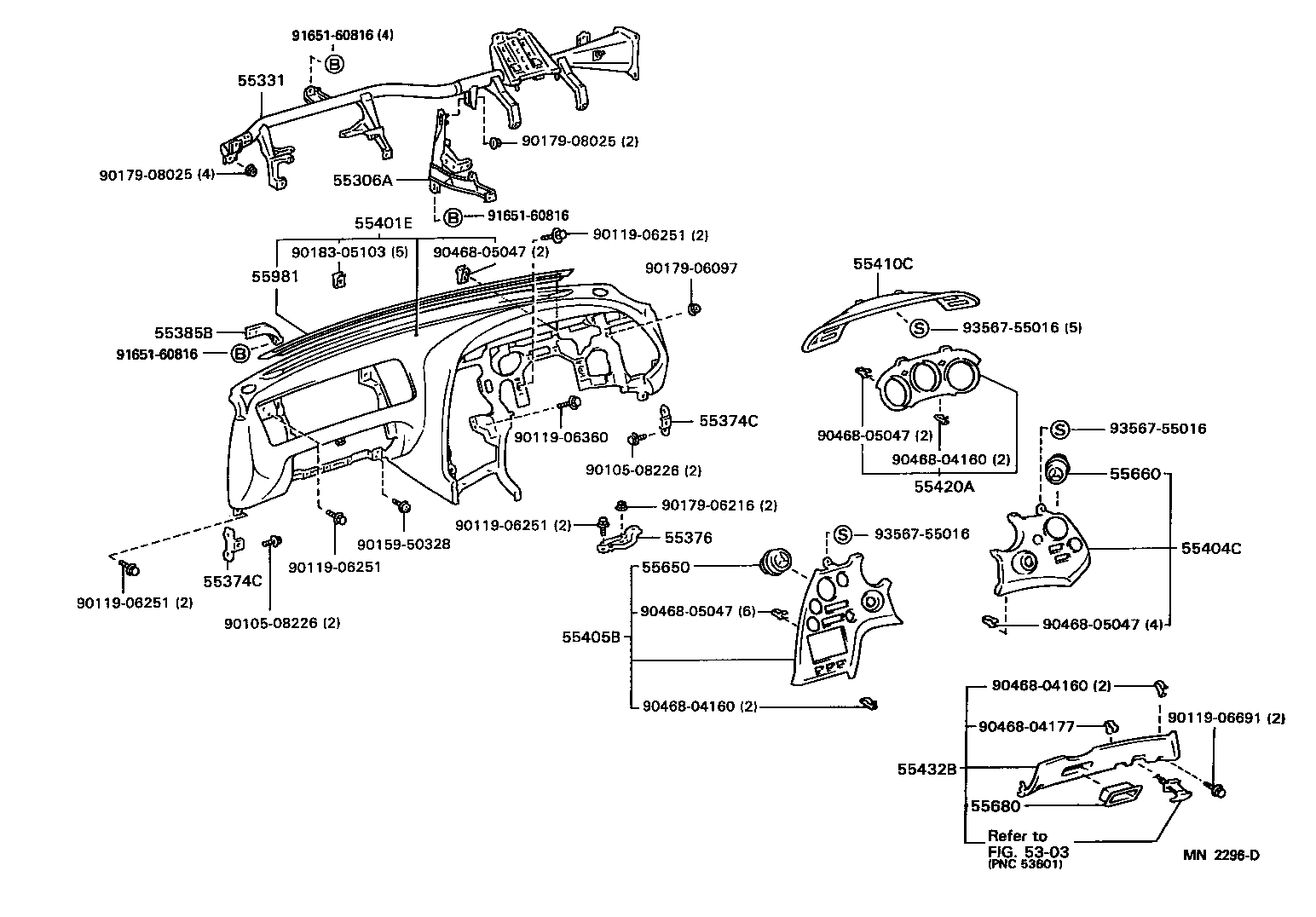  SUPRA |  INSTRUMENT PANEL GLOVE COMPARTMENT