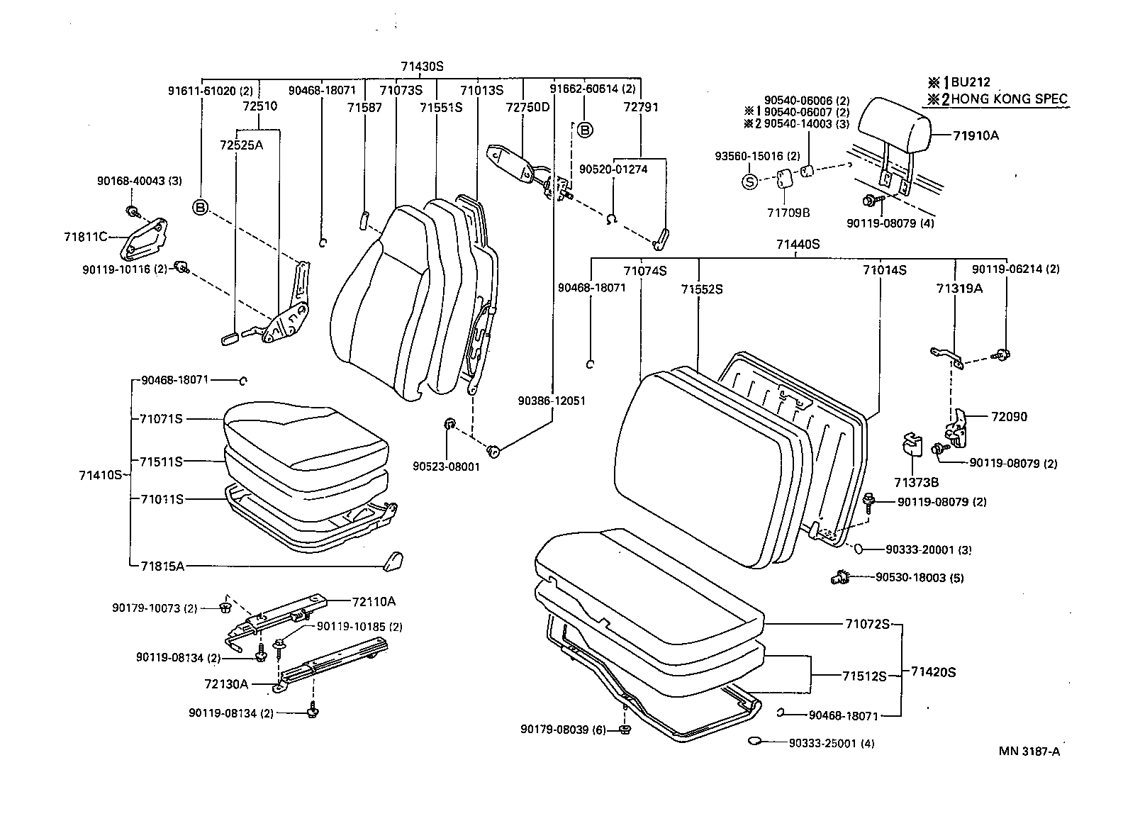  DYNA200 |  SEAT SEAT TRACK