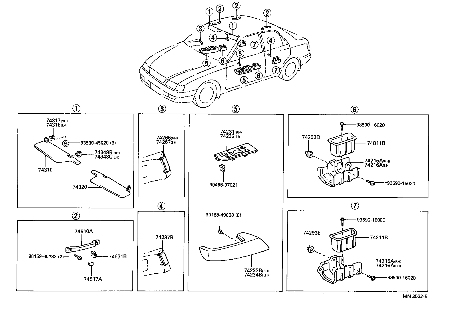  CARINA E UKP |  ARMREST VISOR